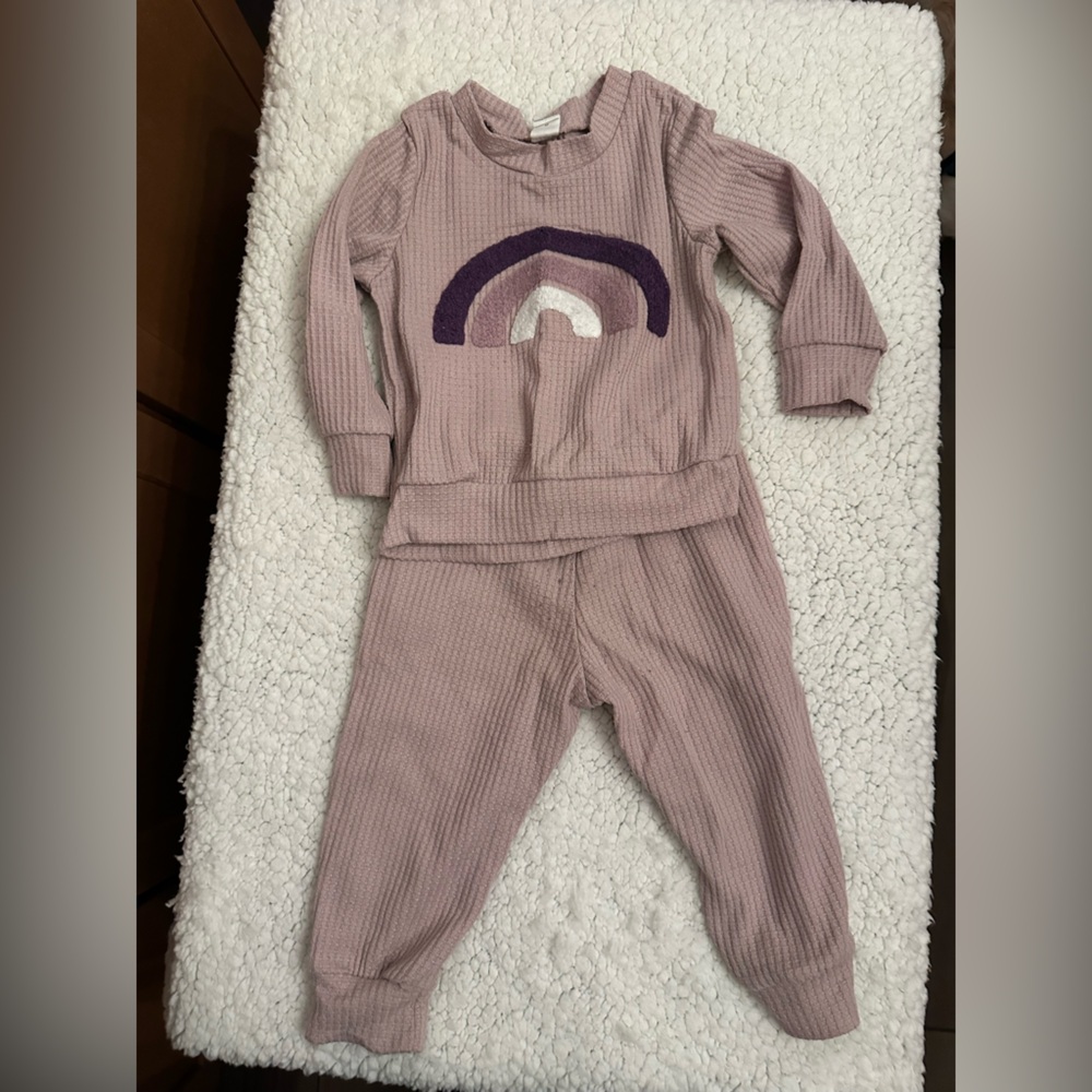SHEIN Kids Matching Set in Purple and Pink